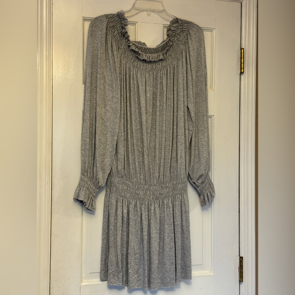 Norma Kamali Gray Long Sleeve Dress
